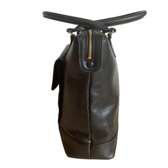 Authentic CHANEL CC Classic Caviar Timeless Flap Shoulder Bag Tote Briefcase - Picture 5 of 15